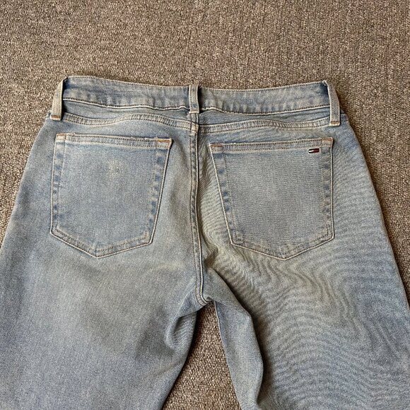 Vintage Tommy Hilfiger Patch Low / Mid Rise Jeans Boyfriend Size 0 - Picture 8 of 8